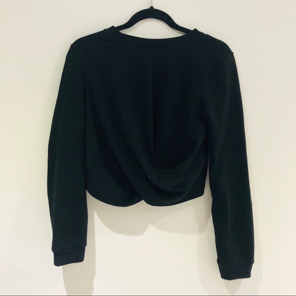Zara Long Sleeve Crop Top